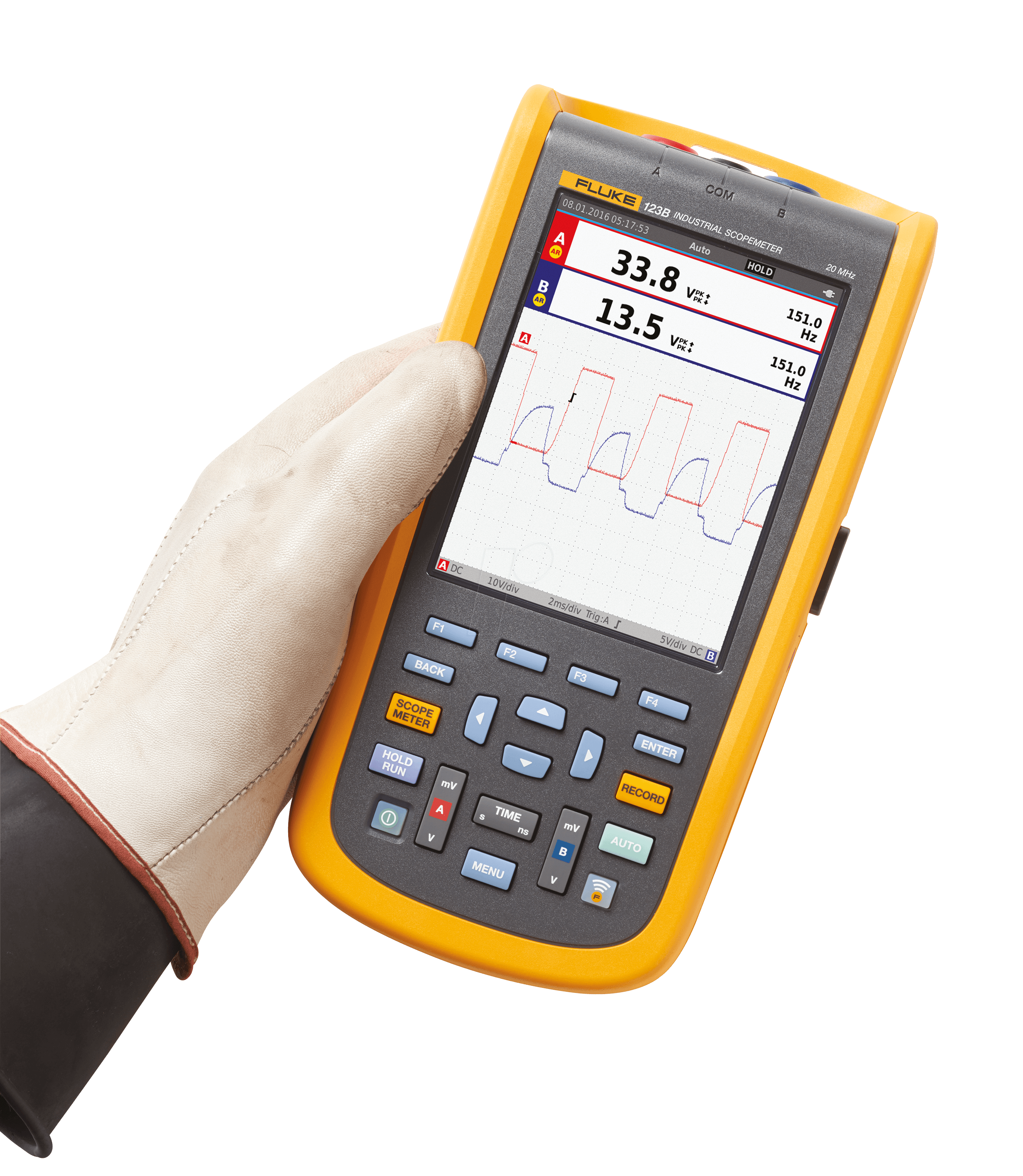 Поверка осциллографа-мультиметра Fluke 125B/S - Реестр 65852-16 Методика  поверки Свидетельство об утверждении РЦСМ - Ростест