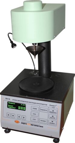 Аттестация аппарата ЛинтеЛ ПН–10МК для определения пенетрации пластичных смазок микроконусами