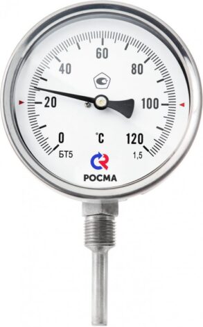 Поверка термометров коррозионностойких (радиальное присоединение) Тип БТ, серия 220