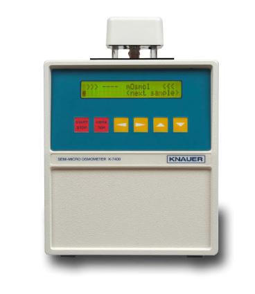 Поверка анализатора жидкости Osmometer K-7000, Osmometer K-7400