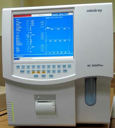 Поверка анализатора гематологического автоматического ВС-3000 Plus